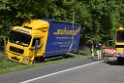 LKW in Boeschung A 3 Rich Frankfurt Hoehe Roesrath Lohmar P150